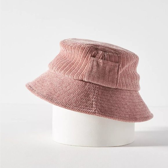 NWT Anthropologie + San Diego Hat Co. Cozy and Chic Bucket Hat Rose (ONE SIZE) main image 9